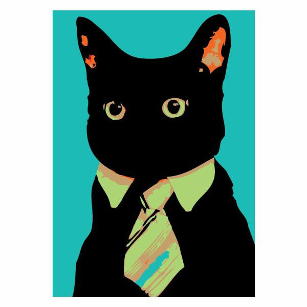 Black Cat With Tie