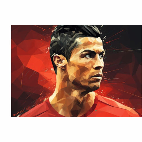 Christiano Ronaldo Paint Art