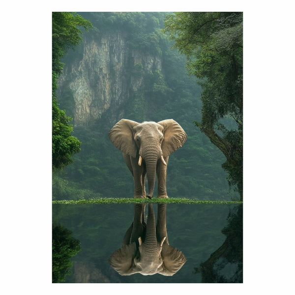 Elephants Reflection