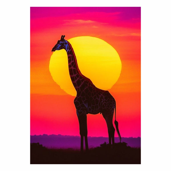 Giraffe Sunset