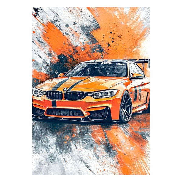 Orange BMW M3