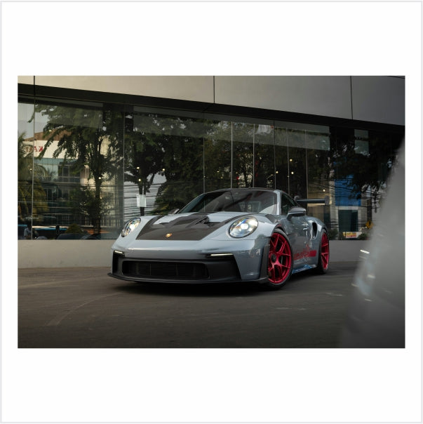 Porsche With Red Rims