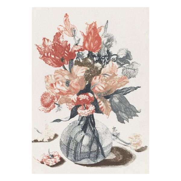Prints of Flowers in Glass Vase - A1 Poster