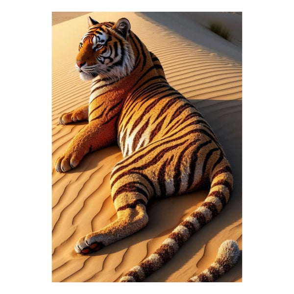 Tiger In The Desert