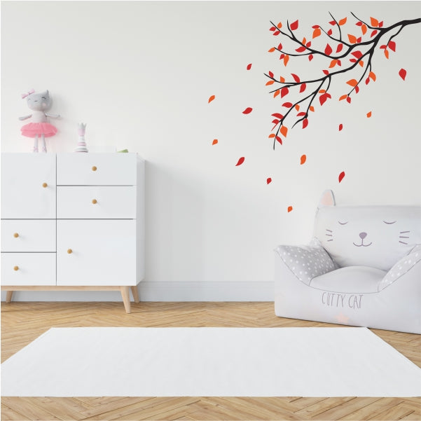 Autumn Leaf Fall Tree Branch Decal