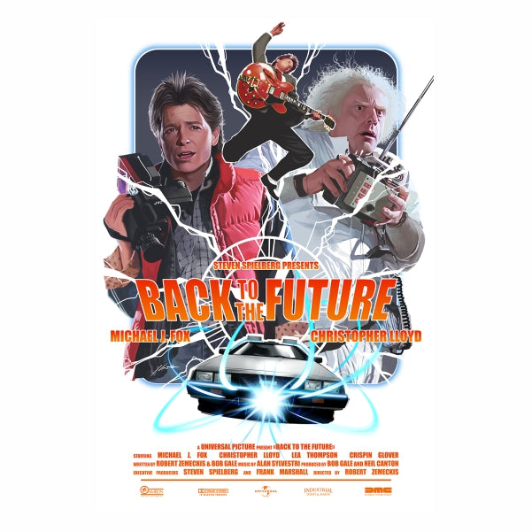 Back In The Future Movie Abstract Poster