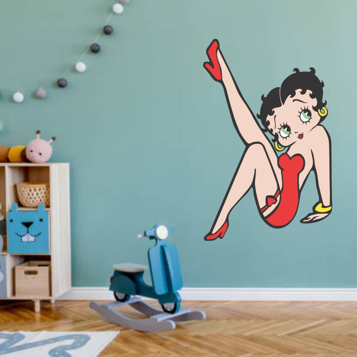 Betty Boop Heels Decal
