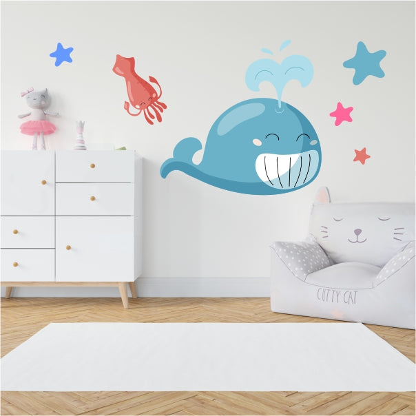 Cartoon Marine World Decal