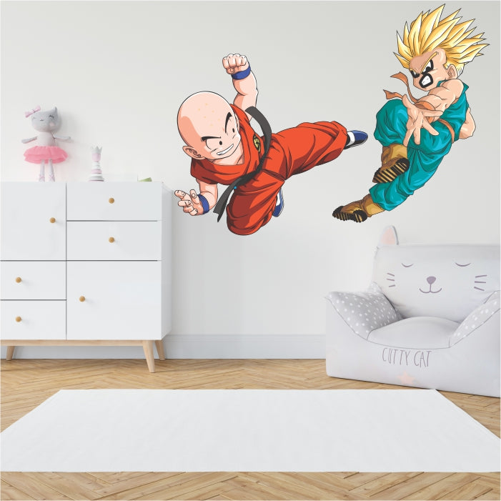 Dragon Ball Z Krillin And Kid Trunks Decal