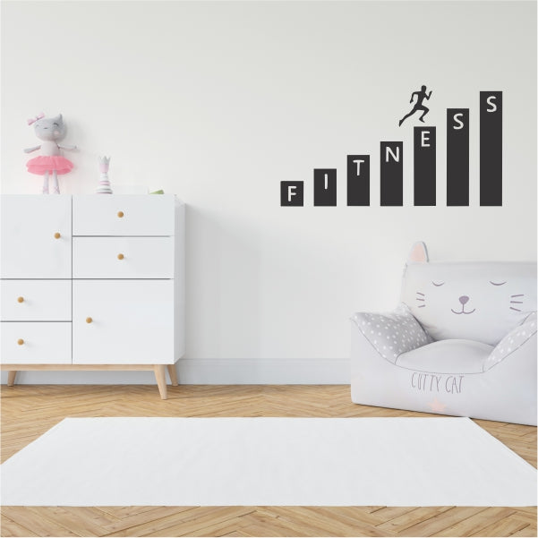 Fitness Bar Chart Decal