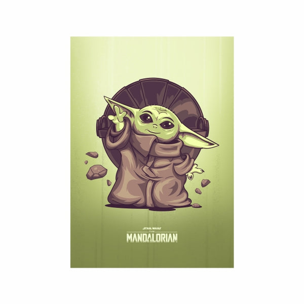 Green Baby Yoda Star Wars A1 Poster CreateSA