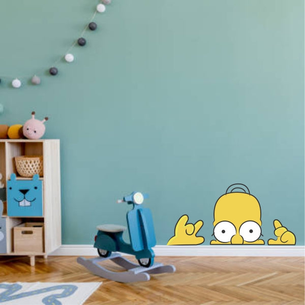 Homer Simpson Peak Wall Decal