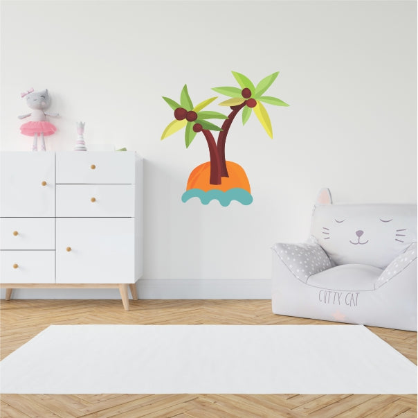 Island Tree Vector Decal