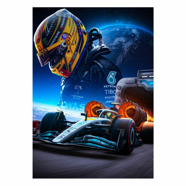 Lewis Hamitlon Abstract Poster