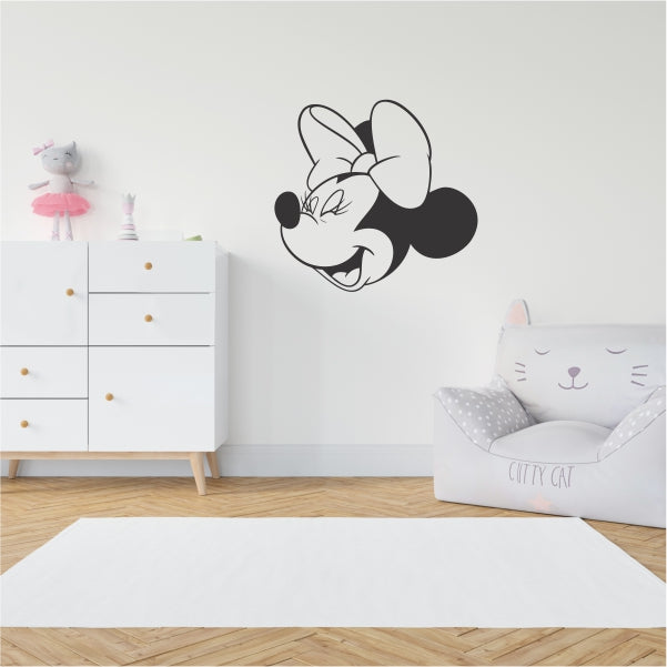 MinnieMouse Black Decal