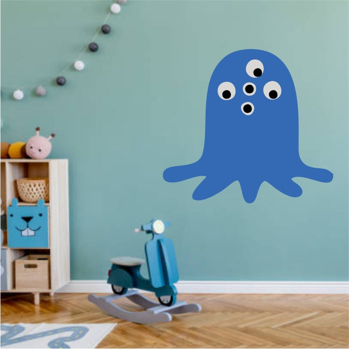 Blue Eye Monster Decal