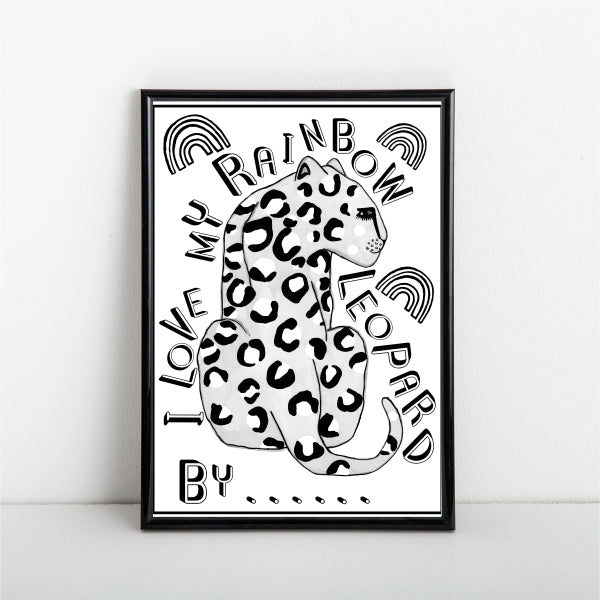 Rainbow Leopard Poster