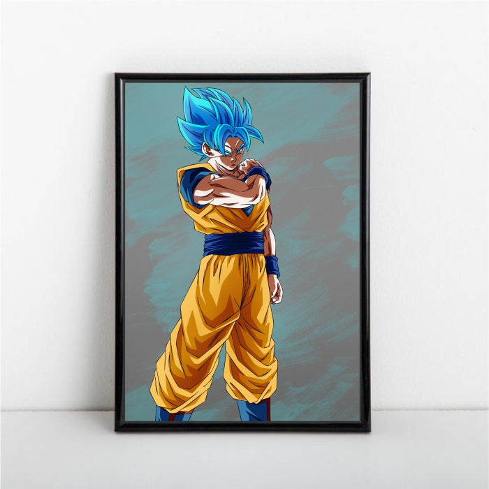 SSJ God Blue Goke Collection Poster - A1