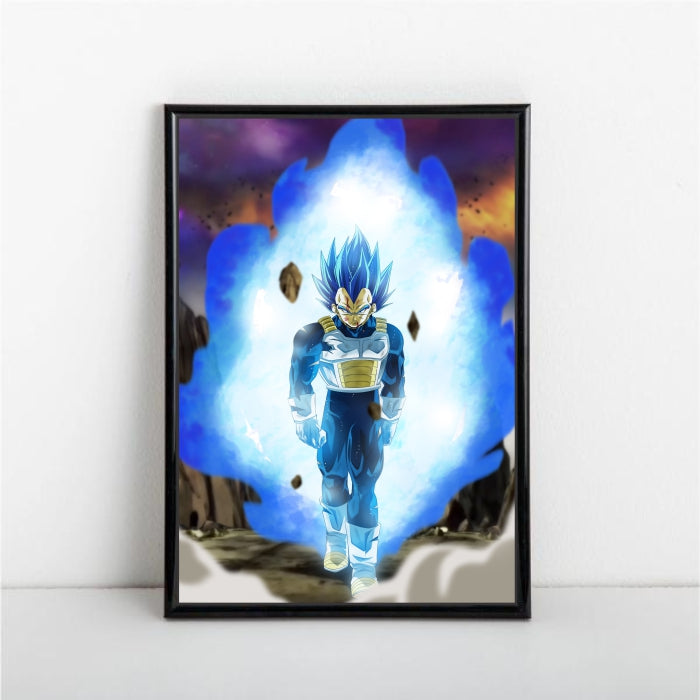 SSJ God Blue Vegeta Collection Poster - A1