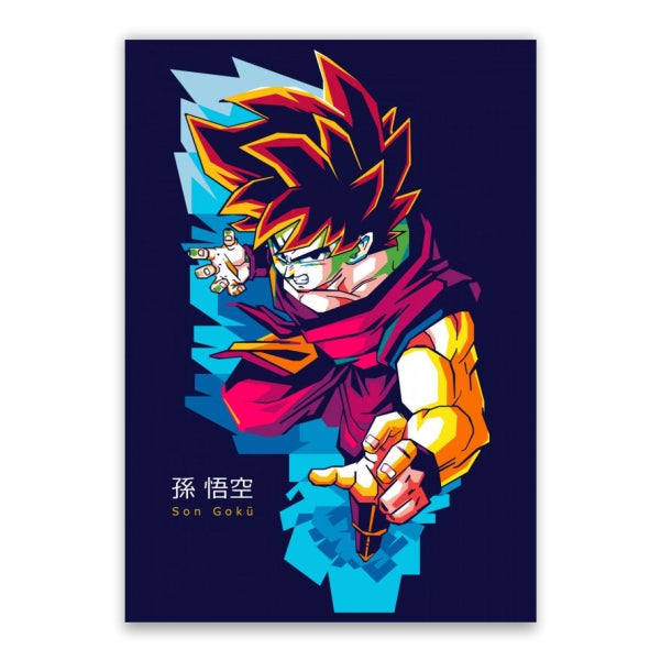 Son Goku Blue Poster
