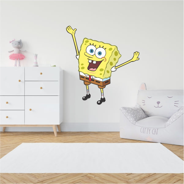 Spongebob Squarepants Waving Hands Decal