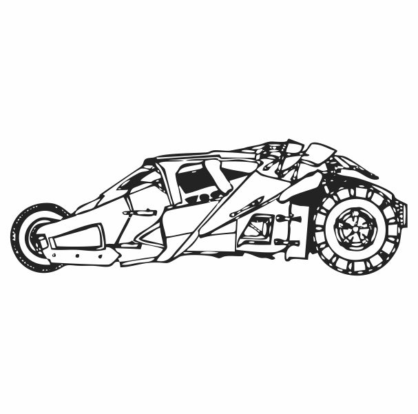 Tumbler Batmobile Batman Wall Art Decor