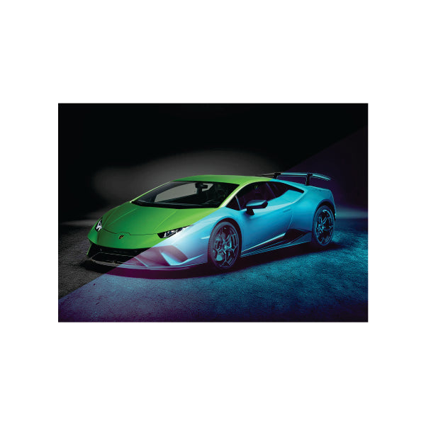 Two Tone Lamborghini Blue And Green - A1 Poster