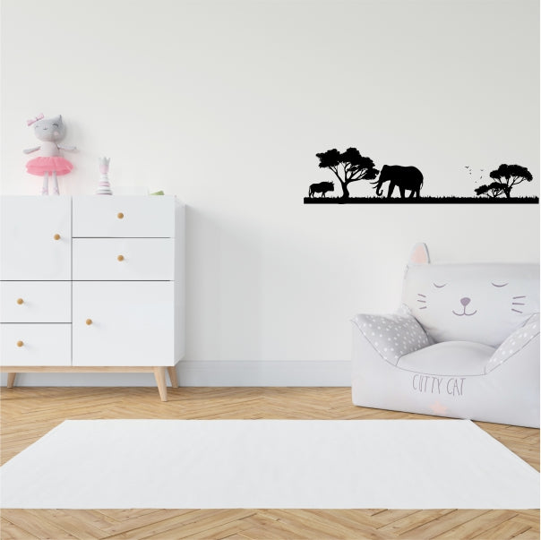 Vector Black Jungle Decal