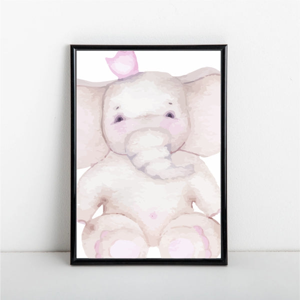 Watercolour Elephant Poster