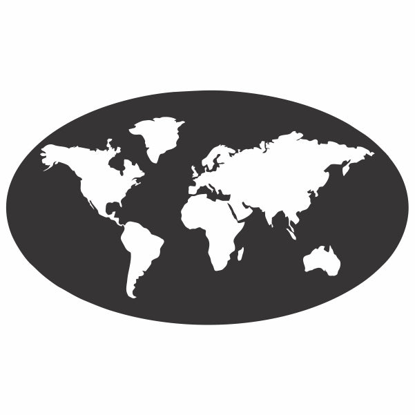 World Map Decal
