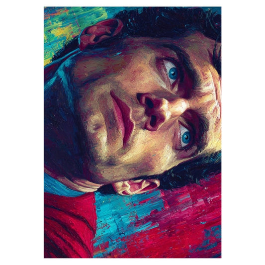 Abstract Henry Cavill Superman Close Up