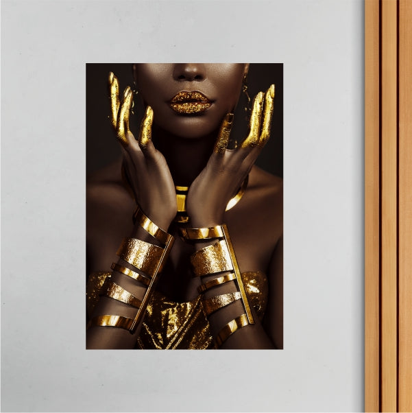 African Gold Model Poster