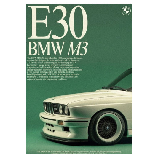 BMW E30 Green Collage