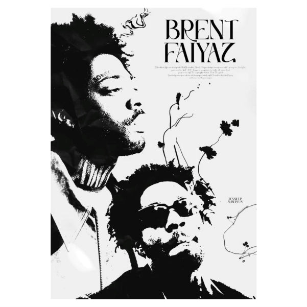 Brent Faiyaz Black And White Aesthetic