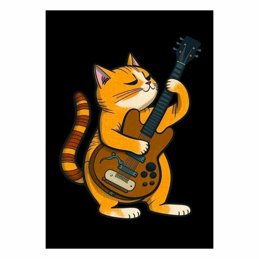 Cat Playing Guitar