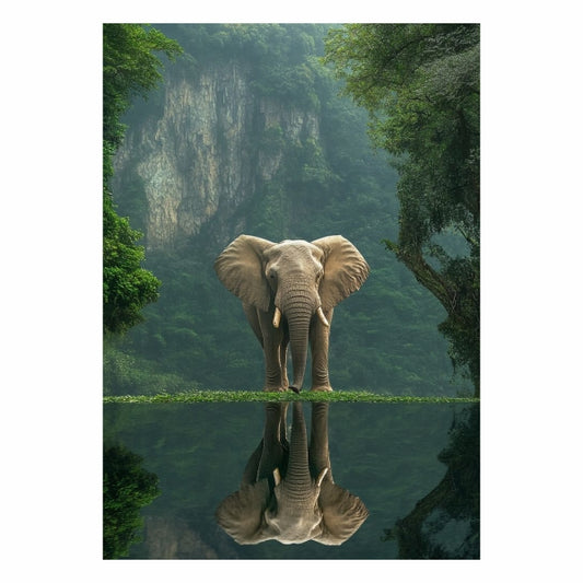 Elephants Reflection
