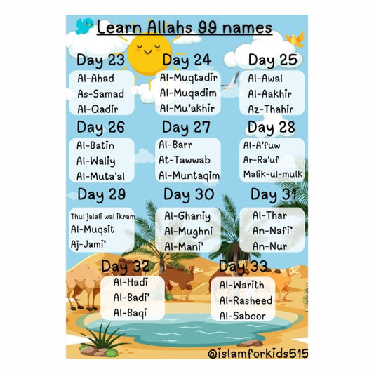 Learn Allahs 99 Names