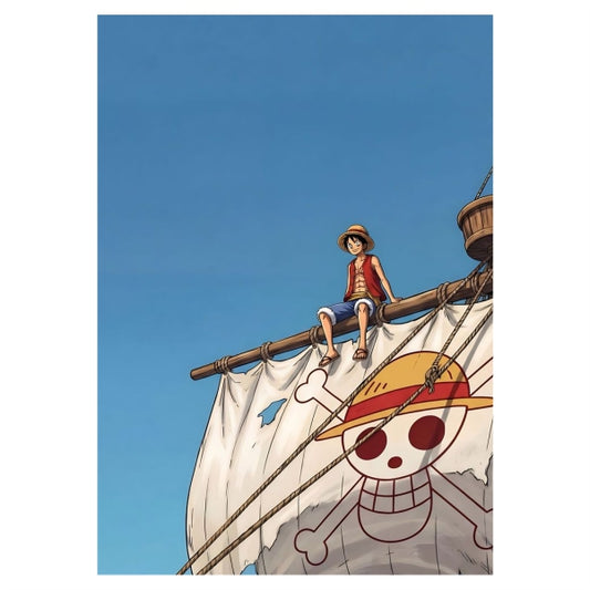 Luffy Atop The Thousand Sunny