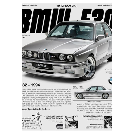 My Dream Car E30 Collage