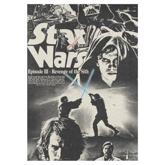 Revenge Of The Sith Greyscale Movie Poster