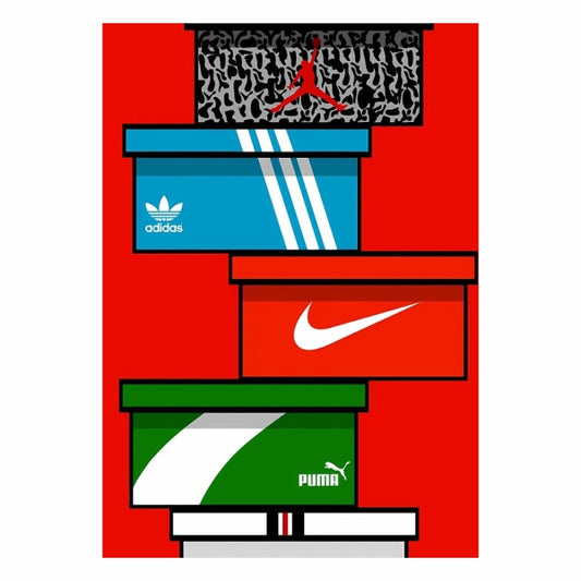 Sneaker Shoebox Stack