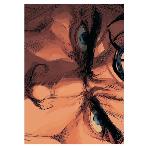 Superman Close Up Angry Eyes