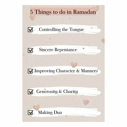 Things To Do During Ramadan