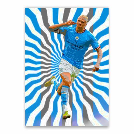 Erling Haaland Celebration Poster