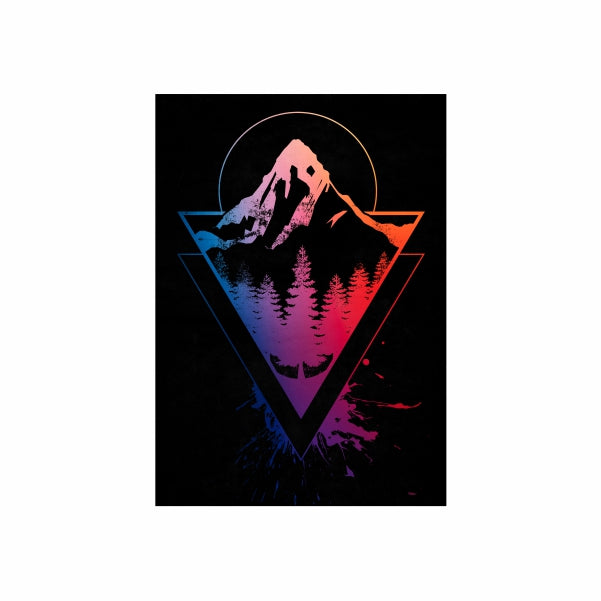 Abstract Mountain Poster