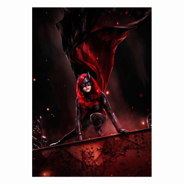 Action Batwomen Red Poster