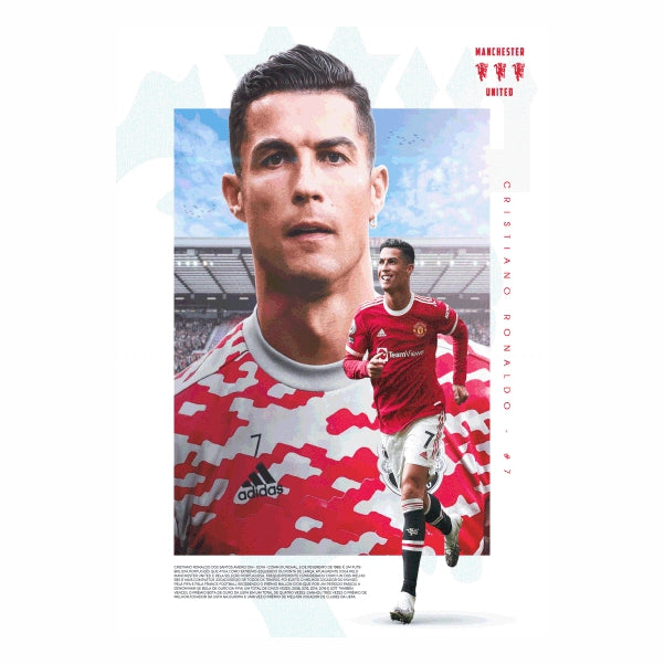 Adidas Ronaldo Celebration Portrait Poster