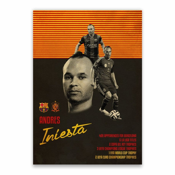 Andres Iniesta Honours Poster