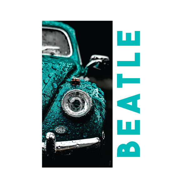 Beatle Blue Poster