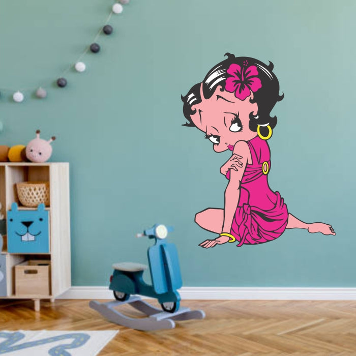 Betty Boop Sit Decal